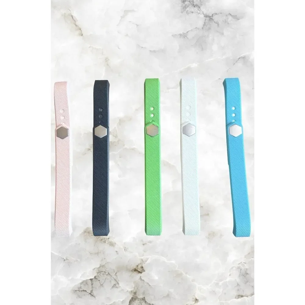 Fitbit Alta Replacement Silicone Bands Lot 5 Pack Size Small NEW